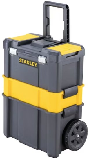 ארגז כלים מודולרי עם גלגלים ותפסני מתכת 50 ליטר דגם STST1-80151 מבית Stanley