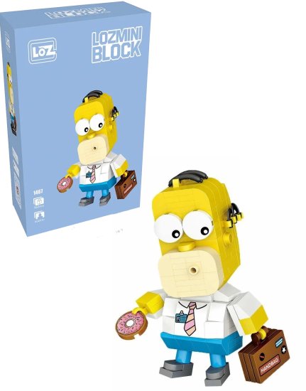 הומר סימפסון – Mini Block מבית Loz
