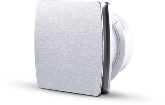 ונטה לקיר 4 אינץ עם כיסוי דקורטיבי מבית Venta - כיסוי כסוף