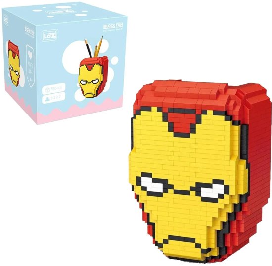 מחזיק עטים של איירון מן – Mini Block מבית Loz