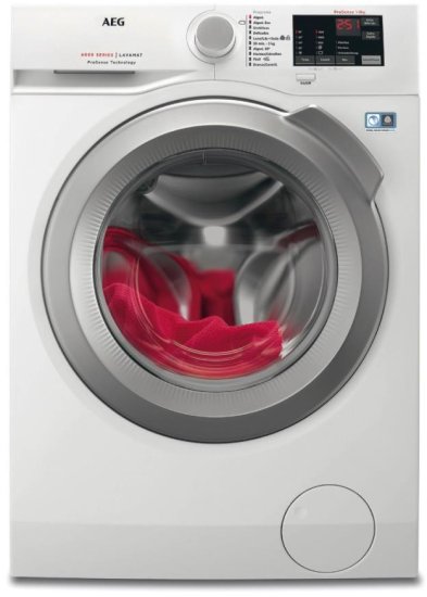 מכונת כביסה פתח חזית 7 ק''ג 1200 סל''ד AEG Serie 6000 LFA6I7275XM - צבע לבן דלת כסופה