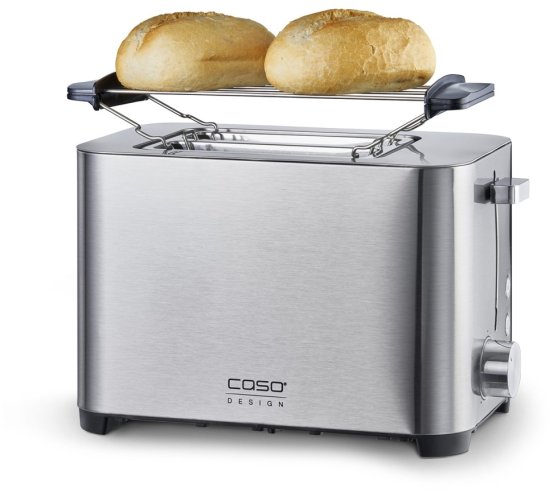 מצנם 2 פרוסות Caso Classico 850W T2 - צבע נירוסטה מוברשת