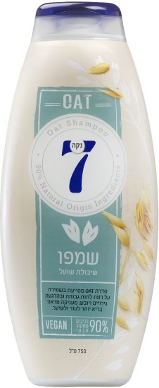נקה 7 - שמפו שיבולת שועל - נפח 750 מ''ל
