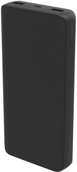 סוללת גיבוי בנפח 20000mAh בעלת שלושה חיבורים מבית mophie - צבע שחור