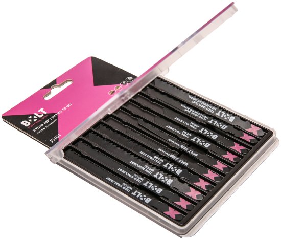 סט 10 מסוריות ג'יגסו לעץ ומתכת 1JS10 מבית Bolt