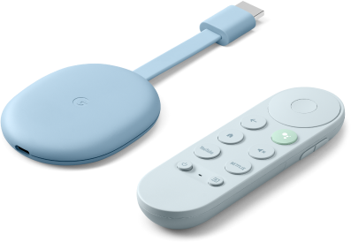 סטרימר Google Chromecast 4K עם Google TV - צבע Sky