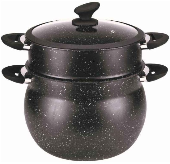 סיר קוסקוס ואידוי 20 ס''מ 5.5 + 3.5 ליטר מבית Soltam