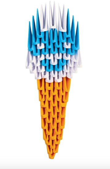 ערכת אוריגמי תלת מימד 83 חלקים מבית Creagami - גלידה