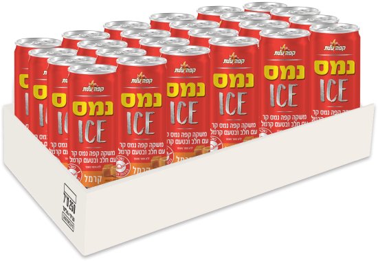 24 פחיות 250 מ''ל קפה נמס ICE עלית - קרמל