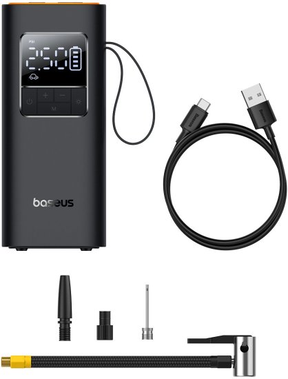 משאבה חשמלית נטענת דגם Super Mini Pro מבית Baseus - צבע שחור