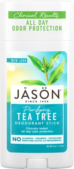 Jason - דאודורנט סטיק עץ התה - משקל 71 גרם