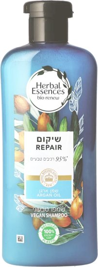 Herbal Essences - שמפו לשיקום שיער שמן ארגן - נפח 400 מ''ל