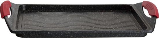 פלאנצ'ה מלבנית מיציקת אלומיניום בגודל 42x27 ס''מ מבית Xenon - צבע שחור