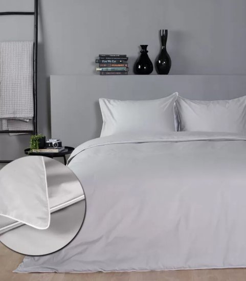 סט מצעים 90X200 ס"מ דגם Omri Grey מבית Homestyle