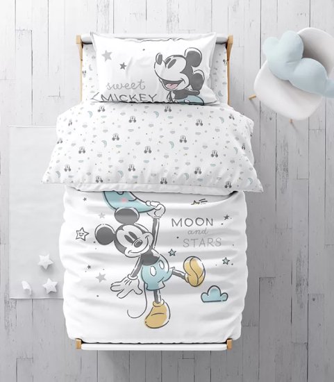 סט מצעים כותנה 70X130 ס"מ דגם Micky and Moon מבית Homestyle