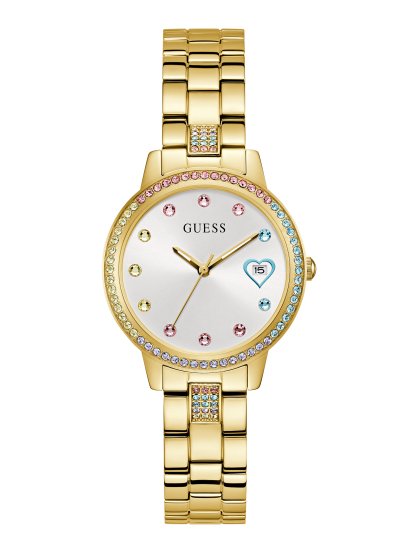 שעון Guess לאישה מקולקציית THREE OF HEARTS דגם GW0657L2 - יבואן רשמי
