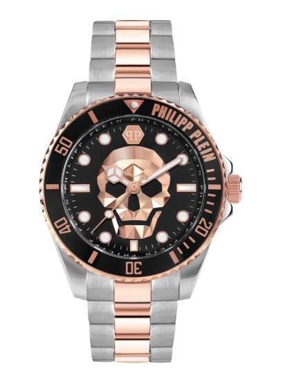 שעון יד פיליפ פליין לגבר מקולקציית SKULL DIVER דגם PWOAA0822 - יבואן רשמי