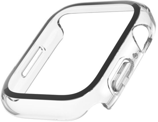 כיסוי שקוף מפוליקרבונט וזכוכית יפנית ל-Belkin ScreenForce TemperedCurve 2-in-1 Apple Watch Series 9/8/7/6/5/4/SE (45mm/44mm)