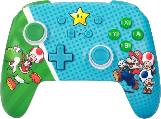בקר משחק Enhanced מעוצב PowerA Nintendo Switch Enhanced Super Star Friends