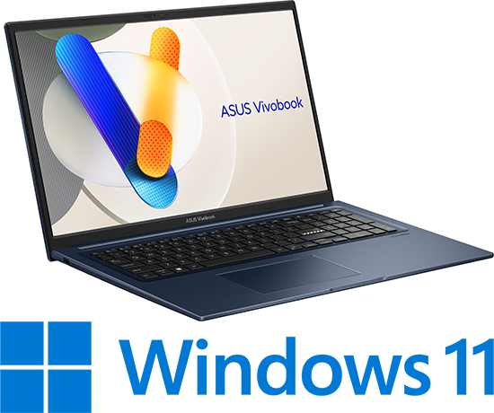מחשב נייד Asus Vivobook 17 X1704VA-AU312W - צבע Quiet Blue