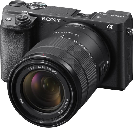 מצלמה דיגיטלית ללא מראה Sony Alpha 6400 APS-C Mirrorless - צבע שחור + עדשת E 18-135mm f/3.5-5.6 OSS