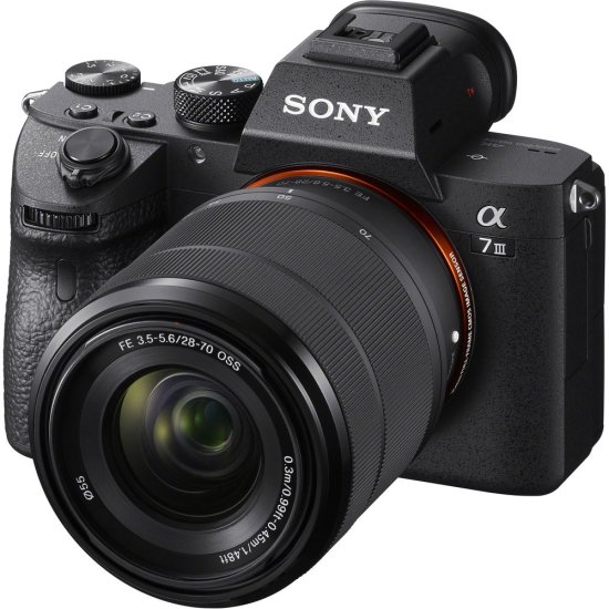 מצלמה דיגיטלית ללא מראה Sony Alpha 7 III Full Frame Mirrorless - צבע שחור + עדשת FE 28-70mm F3.5-5.6 OSS