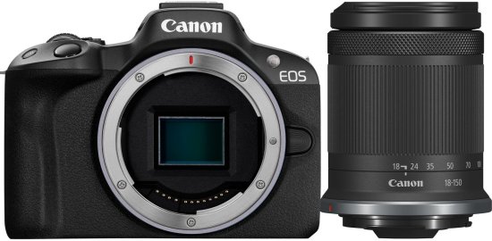 מצלמה דיגיטלית ללא מראה Canon EOS R50 - צבע שחור + עדשת RF-S 18-150mm F3.5-6.3 IS STM