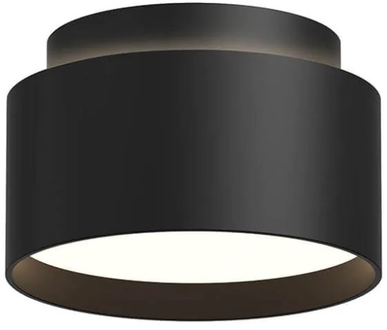 צילינדר תאורה צמוד תקרה Semicom PASCAL 2+16W - גוון תאורה 3000K - צבע שחור