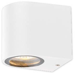 גוף תאורה צמוד קיר / חומה הברגה GU10 לנורה עד OMEGA BACH Up Down 11W – צבע לבן