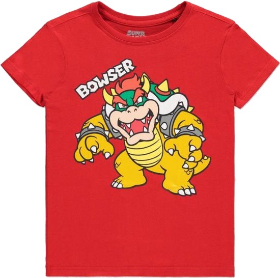 חולצת טי שירט לילדים Super Mario Bowser - מידה 9Y-10Y