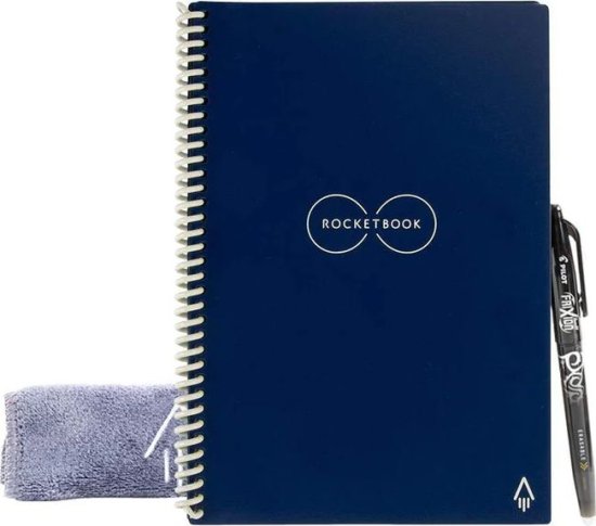 מחברת נקודות חכמה Executive A5 דגם Core מבית Rocketbook - צבע כחול כהה