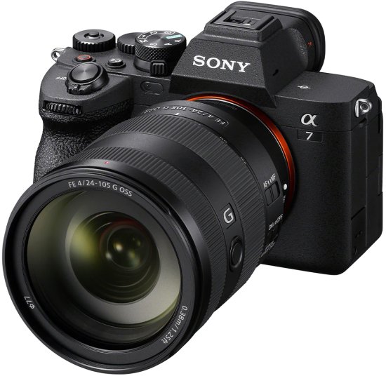 מצלמה דיגיטלית ללא מראה Sony Alpha 7 IV Full Frame Mirrorless - צבע שחור + עדשת FE 24-105mm F4 G OSS