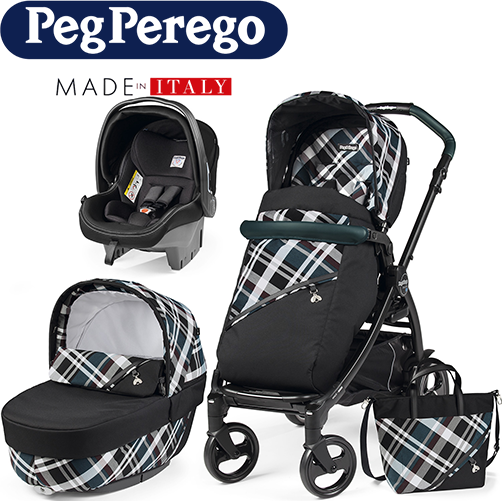עגלת תינוק Book משולבת Peg Perego Tartan Luxe Elite