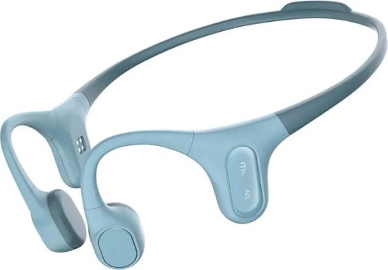 אוזניות ריצה / שחייה אלחוטיות בטכנולוגיית הולכת עצם Mojawa Run Plus - צבע כחול