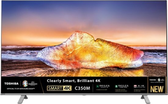 טלוויזיה חכמה Toshiba 50'' UHD 4K LED 50C350ME - צבע מטאלי - אחריות יבואן רשמי על ידי ניופאן