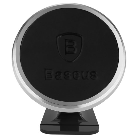 מעמד מגנטי 360° לטלפון נייד לשימוש ברכב מבית Baseus - צבע כסף