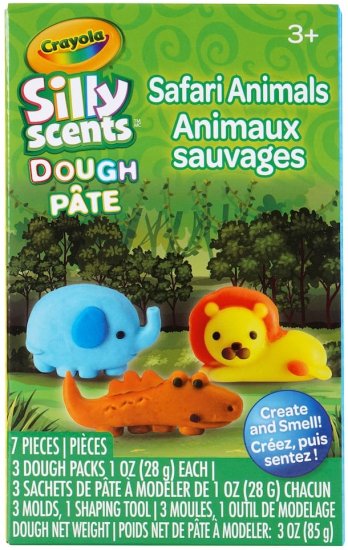 בצקים ריחניים מבית Crayola - חיות הספארי