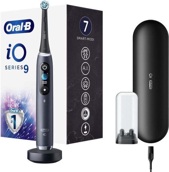 מברשת שיניים חשמלית נטענת Oral-B iO Series 9 - צבע שחור