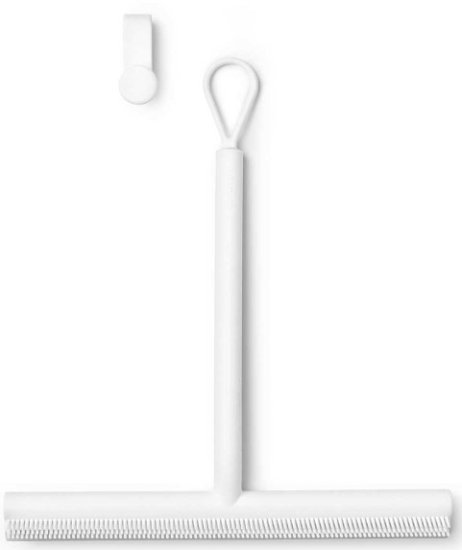 מגב למקלחון עם מתלה לדלת Brabantia Renew - צבע לבן