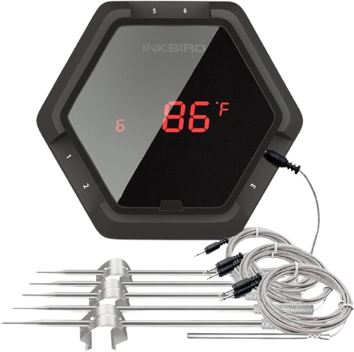 מדחום מזון BBQ עם 6 פרובים Inkbird BBQ Go Smart