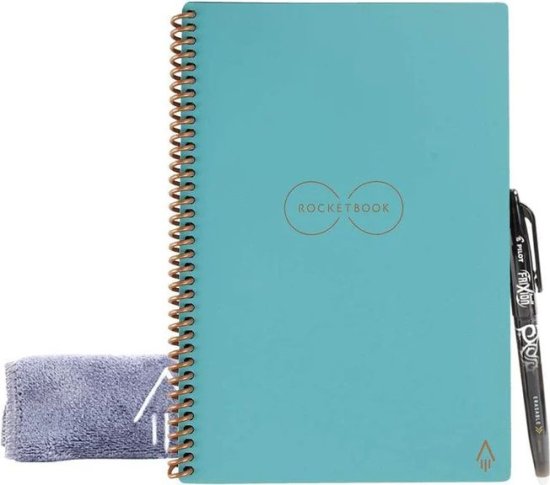 מחברת שורות חכמה Executive A5 דגם Core מבית Rocketbook - צבע טורקיז