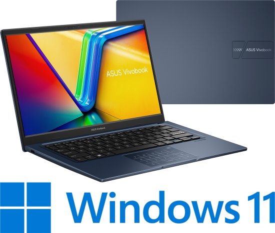 מחשב נייד Asus Vivobook 14 X1404VA-NK290W - צבע Quiet Blue