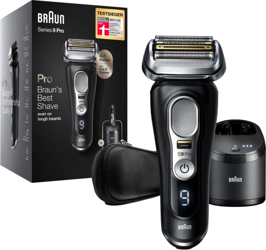 מכונת גילוח נטענת Braun Series 9 9460CC - צבע שחור