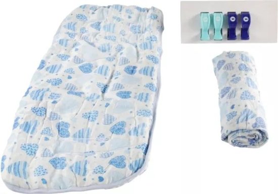 סט במבוק לעגלת תינוק מבית Baby Tech – צבע תכלת