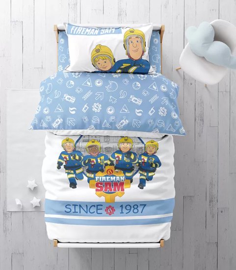 סט מצעים כותנה 70X130 ס''מ דגם Sam the Hero מבית Homestyle