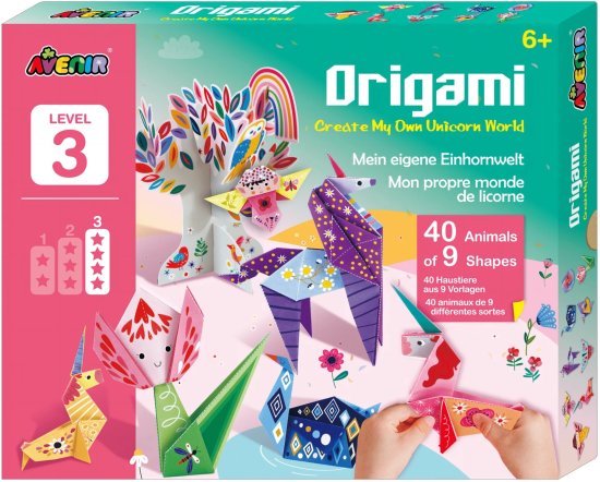 ערכת אוריגמי חדי קרן מבית Avenir