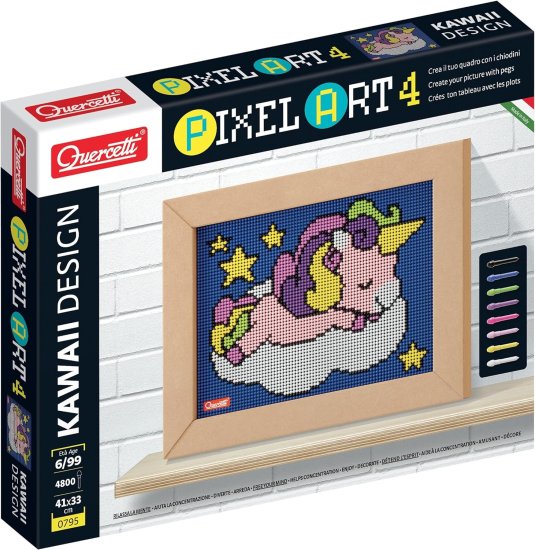 פיקסל ארט חד קרן 4800 חלקים מבית Quercetti