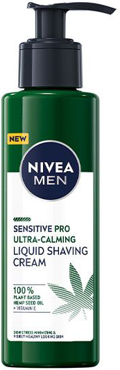 קרם גילוח נוזלי + ניקוי יסודי לעור הפנים מבית Nivea - נפח 200 מ''ל