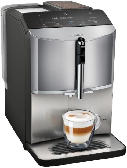 מכונת קפה אוטומטית Siemens EQ.300 TF305E04 - צבע טיטניום יהלום מטאלי - שנתיים אחריות יבואן רשמי BSH