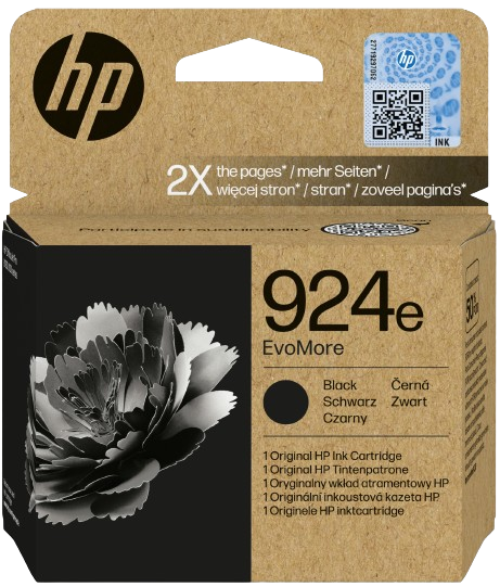 ראש דיו שחור מקורי HP No 924e 4K0V0NE